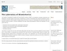 Tablet Screenshot of biomechanika.cz