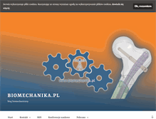 Tablet Screenshot of biomechanika.pl